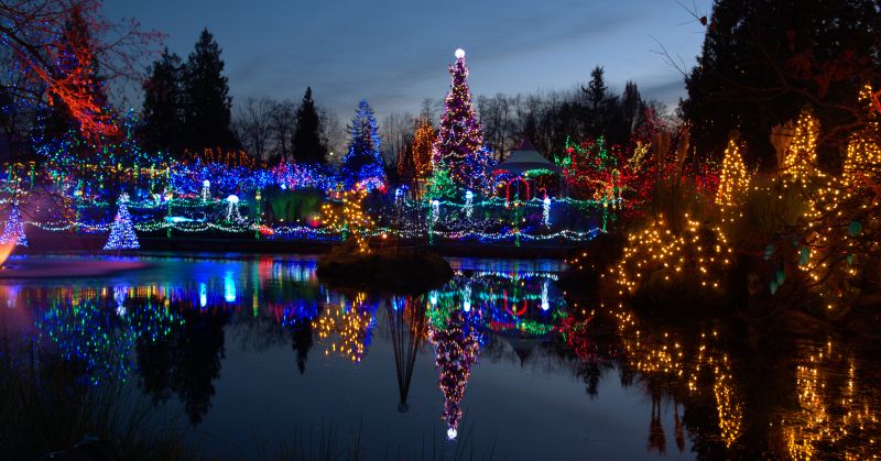 Christmas Lights Hanging in Overland Park, KS