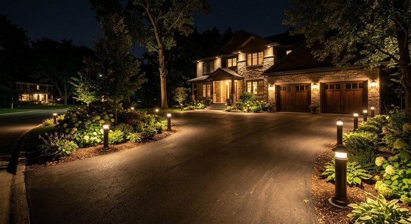 Driveway Lighting Installation in Overland Park, KS