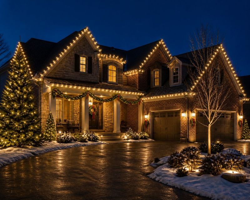 Holiday Lights Installation in Overland Park, KS