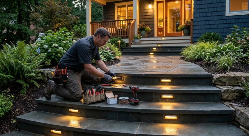 Sidewalk Lighting Installation in Denver, CO