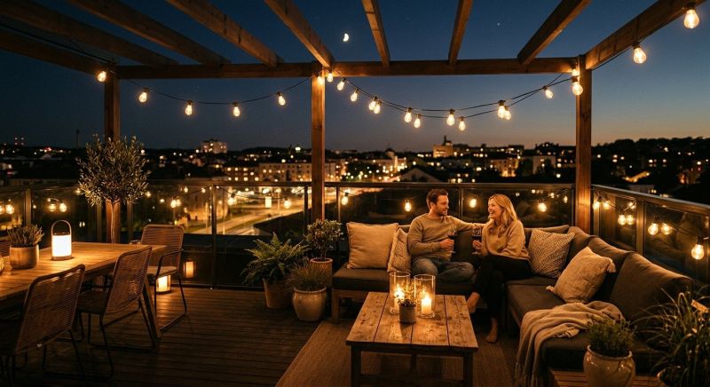 Terrace Lighting Installation in Denver, CO