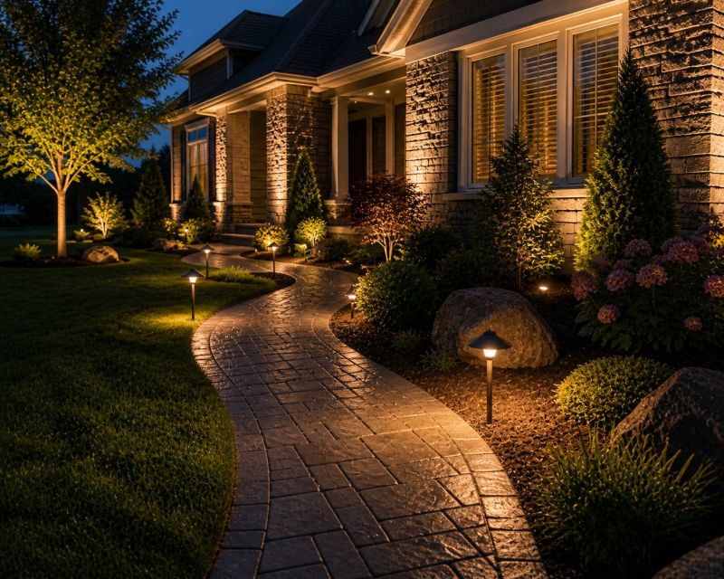 Walkway Lighting Installation in Olathe, KS
