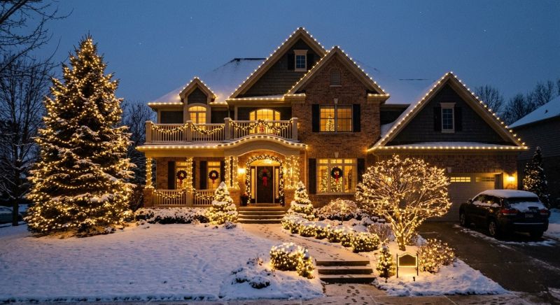 Xmas Lights Installation in Overland Park, KS